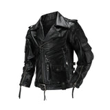 Copersian Men's Natural Leather Motorcycle Jacket Top Layer Causal Vintage Retro Moto Suit Leather Coat  Dropshipping Factory