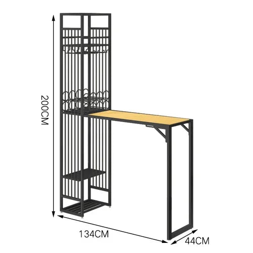 Iron Kitchen Bar Cabinet Industrial Living Room Modern Narrow Ideas Vertical Art Wine Rack Nordic Vitrine European Furniture