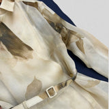 High Street Comfortable Refined Trendy Niche Beautiful Simple Retro Fashion Cashmere Dress  Elegant and Trendy for Casual AF1939