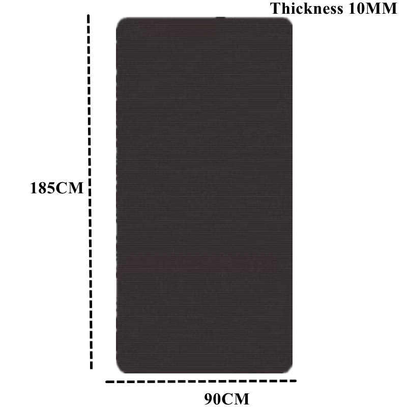 Gym Mat Yoga Pilates and Fitness Mat - Thick Gym Mat Exercise and Sports185cm×90cm×1cm Sound Insulation and Vibration Damping