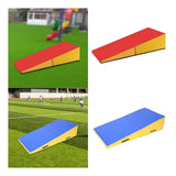 Gymnastics Training Mat, Non-Slip PU Leather Foldable Incline Wedge Gymnastics