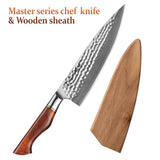 HEZHEN 8.3 Inches Chef Knife Power Steel Core 73 Layer Damascus Steel Kitchen Tools For Maet Cooking Knives Beautiful Gift Box