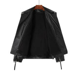 Copersian Men's Natural Leather Motorcycle Jacket Top Layer Causal Vintage Retro Moto Suit Leather Coat  Dropshipping Factory