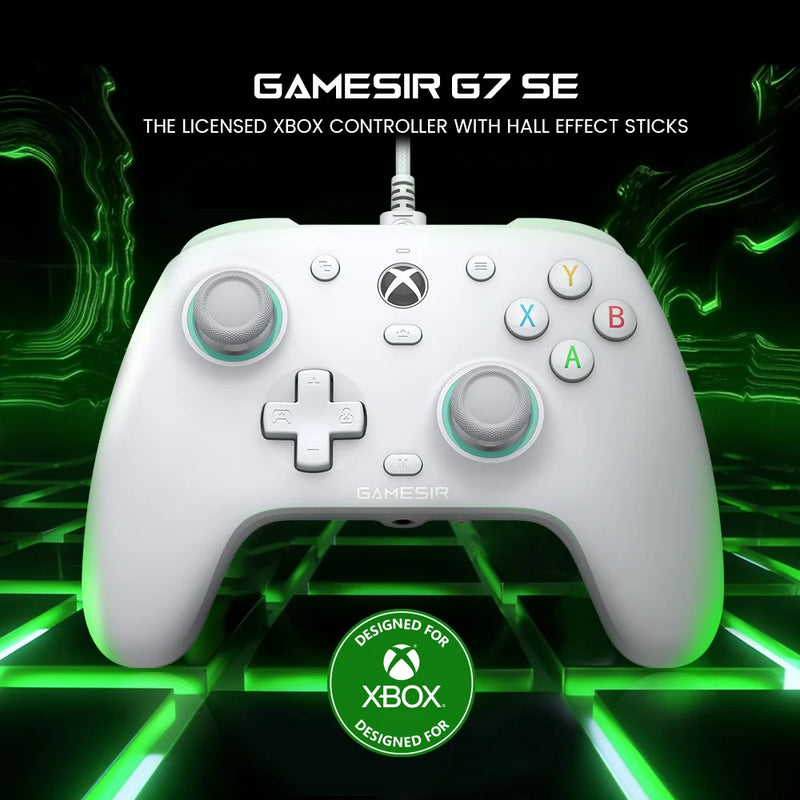 GameSir G7 SE Xbox Gaming Controller Wired Gamepad for Xbox Series X, Xbox Series S,Xbox One, with Hall Effect joystick para pc