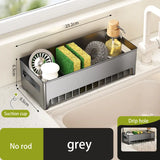 Kitchen Storage Rack Rag Drain Household Sink Sponge Shelf Faucet Dishwasher Sink Multi-function Storage Tool