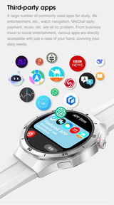 2025New Watch 5 Ultra Smart Watch 4GB Memory GPS Local Music TWS Earphones Fitness Tracker Health Smartwatches For Android iOS