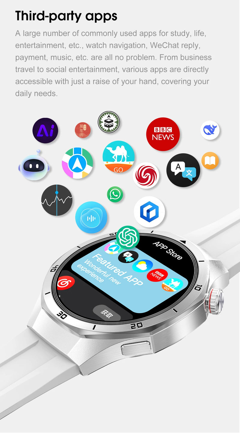 2025New Watch 5 Ultra Smart Watch 4GB Memory GPS Local Music TWS Earphones Fitness Tracker Health Smartwatches For Android iOS