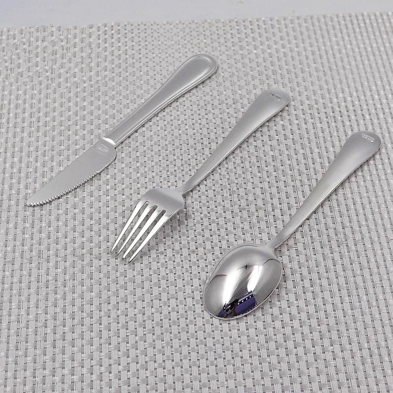 Western tableware set sterling silver 99.9% coffee spoon sugar tea dessert kitchen steak spoon knife and fork coffee tea spoon