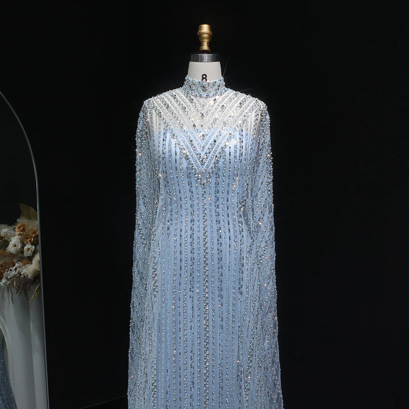 Sharon Said Luxury Dubai Caftan Abaya Kaftan Arabic Evening Dress 2025 Elegant Women Wedding Formal Party Gowns SS691 Customized