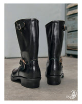 KOWM Cowhide Hiking shoes Brown trekking boots men Engineer's boots workwear goodyear shoes trendy ankle shoes walking sneakers