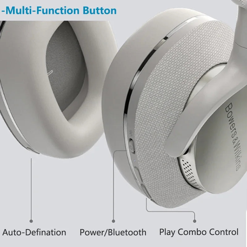 Original Bowers&Wilkins Px7 S2 Over Ear Earphones  New Advanced Noise Cancellation, Slim&Lightweight15-Min Quick Charge ear buds