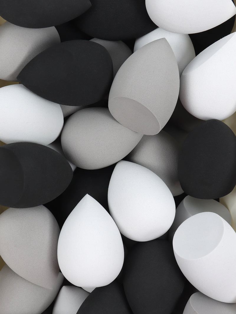 25 Beauty Eggs (Makeup Sponges), Foundation Make-Up Mixed Beauty Sponges, Liquid, Cream and Powder Flawless, Multi-Color Makeup