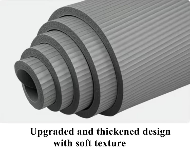 Gym Mat Yoga Pilates and Fitness Mat - Thick Gym Mat Exercise and Sports185cm×90cm×1cm Sound Insulation and Vibration Damping