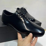 Fashionable Men Real Leather Dress Shoe Flat Heel Man Casual Derby Shoes