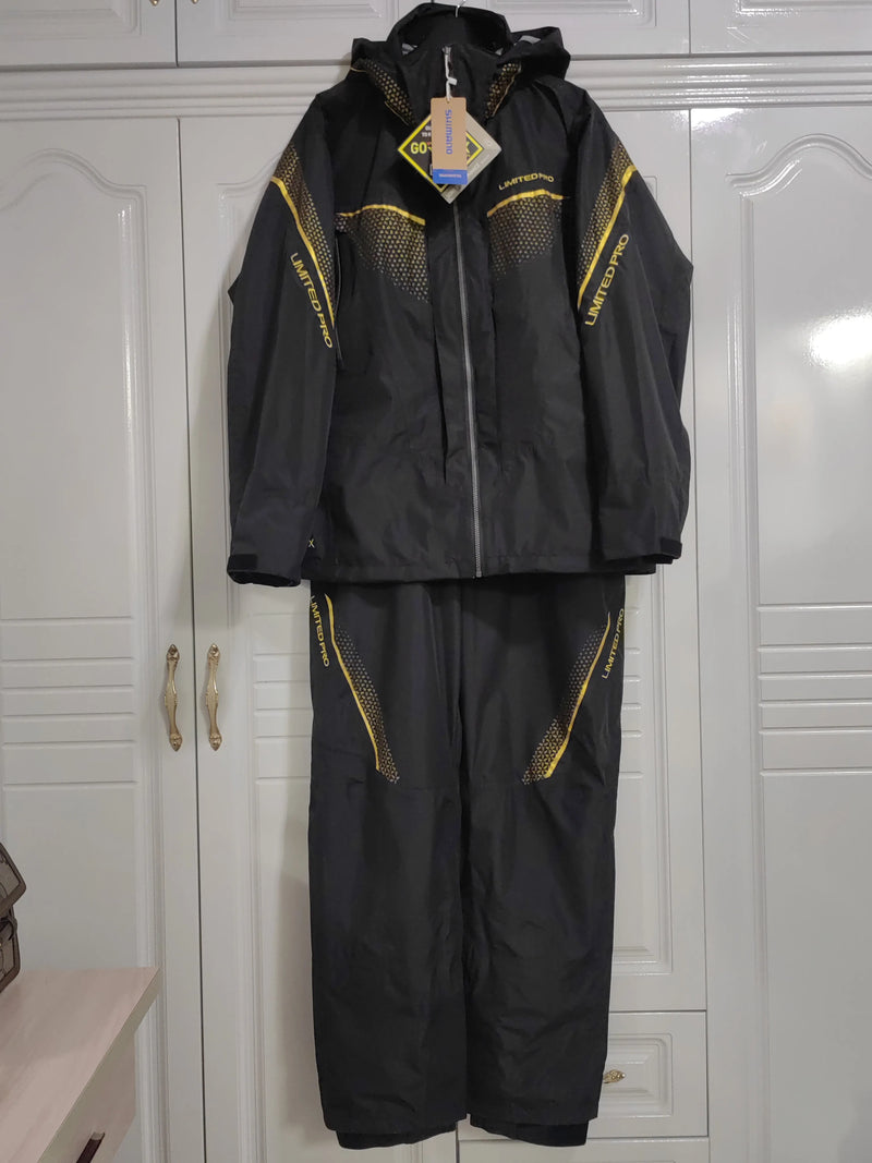 Men's Winter Rock Fishing Clothing Suit, Thick, Warm, Sprint Coat, Overall Pants, Thin, Waterproof, 2-Piece Suit, New, 2024