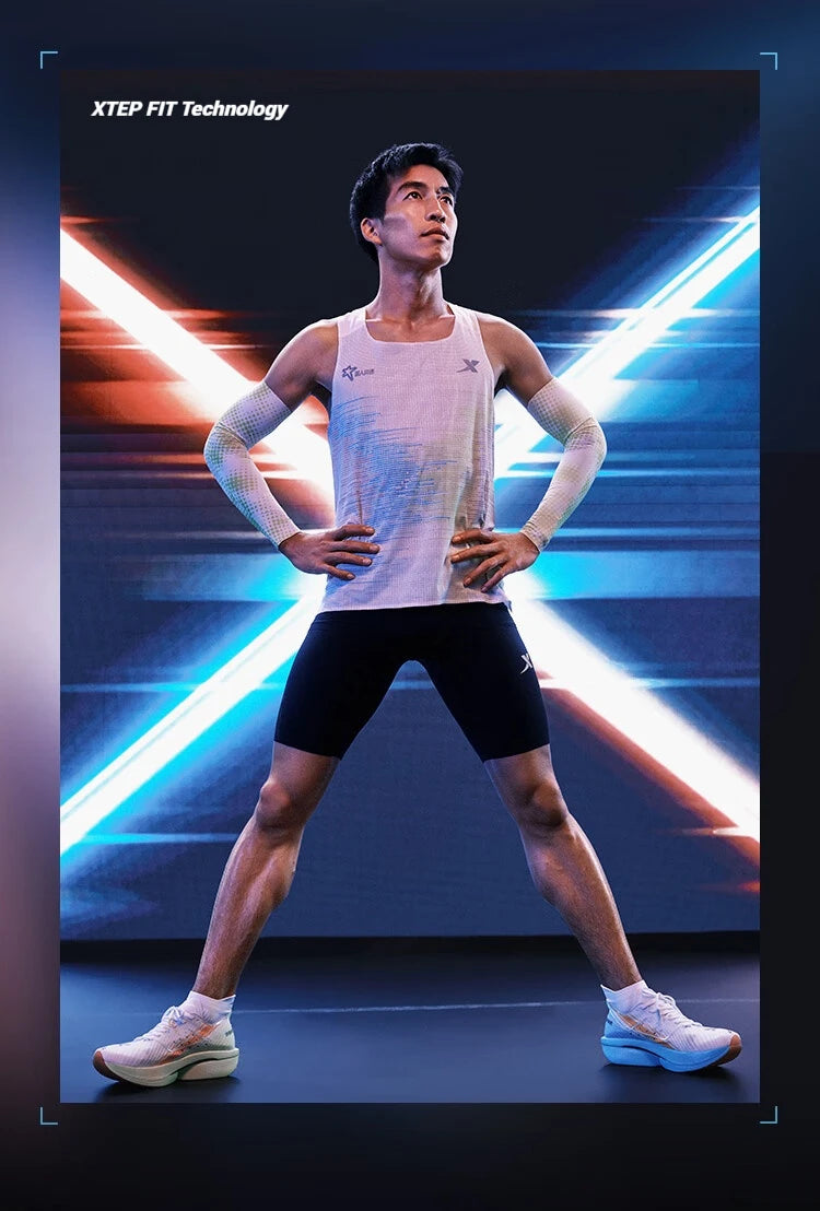 Xtep 160X 6.0 PRO Men's Running Shoes 2024 Champion Racing Carbon Plate Sneakers Professional Marathon 975119110003