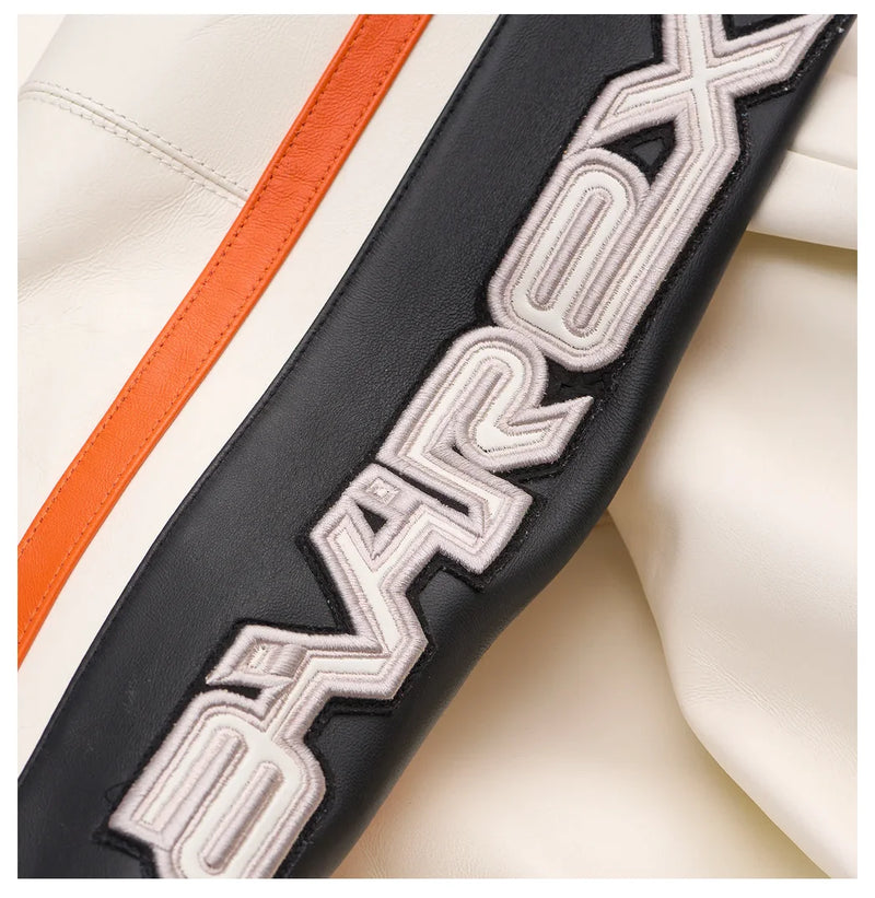 Europe US plus size Men Hip Hop Sheep skin Varsity Jacket Embroidered Diamond Classic Casual Sport genuine leather Coat clothing