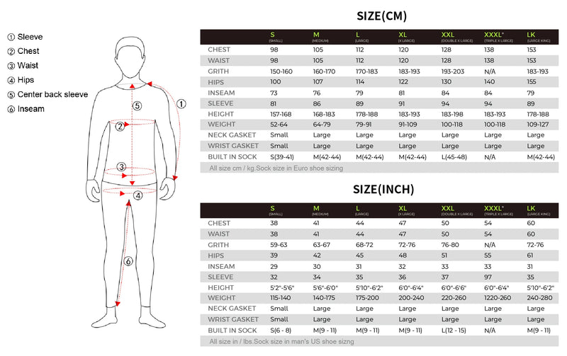 Men's Kayaking Breathable Dry Suit Surfing Fly Fishing Three-Layer Waterproof Fabric Neoprene Cuffs And Neckline  Drysuit DM-2