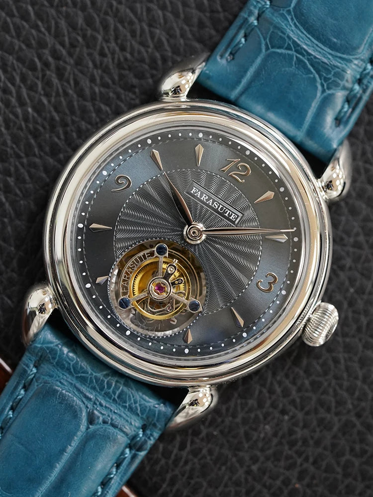 FARASUTE Tourbillon Sports Watch Men Luxury Watch Peacock Tourbillon Movement Sapphire Stainless Steel Waterproof Watch Relogio