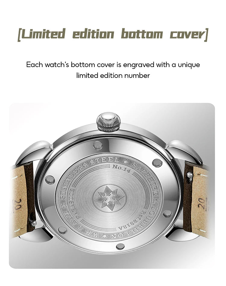 FARASUTE Tourbillon Sports Watch Men Luxury Watch Peacock Tourbillon Movement Sapphire Stainless Steel Waterproof Watch Relogio