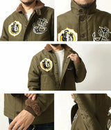 TOYS (Felix) Black "8" US Initial N-1 Navy Model 1943 Deck Clipped Jacket