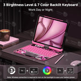 Bluetooth Magic Keyboard For iPad Air 11 13 2025 Air 5 4 iPad 11 A16 10th Gen Rotatable Case For iPad Pro 11 13 M4 Pro 12.9 2022