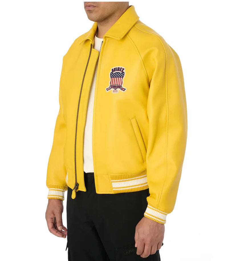 Europe US plus size Men Hip Hop Sheep skin Varsity Jacket Embroidered Diamond Classic Casual Sport genuine leather Coat clothing