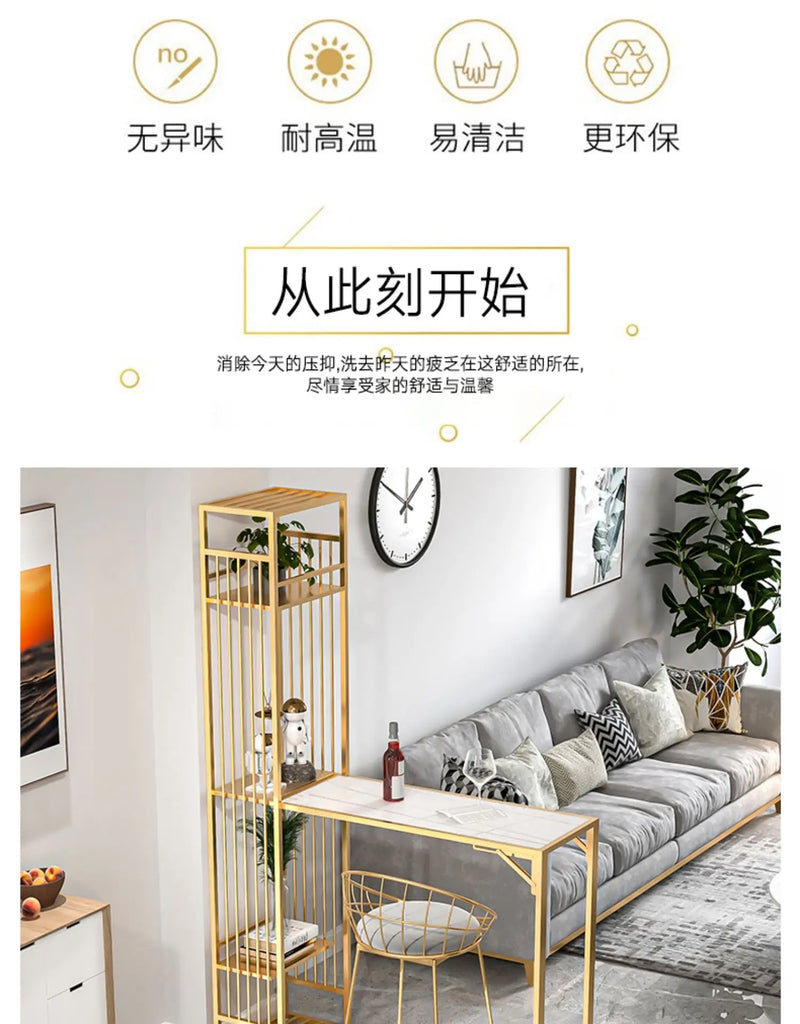 Iron Kitchen Bar Cabinet Industrial Living Room Modern Narrow Ideas Vertical Art Wine Rack Nordic Vitrine European Furniture