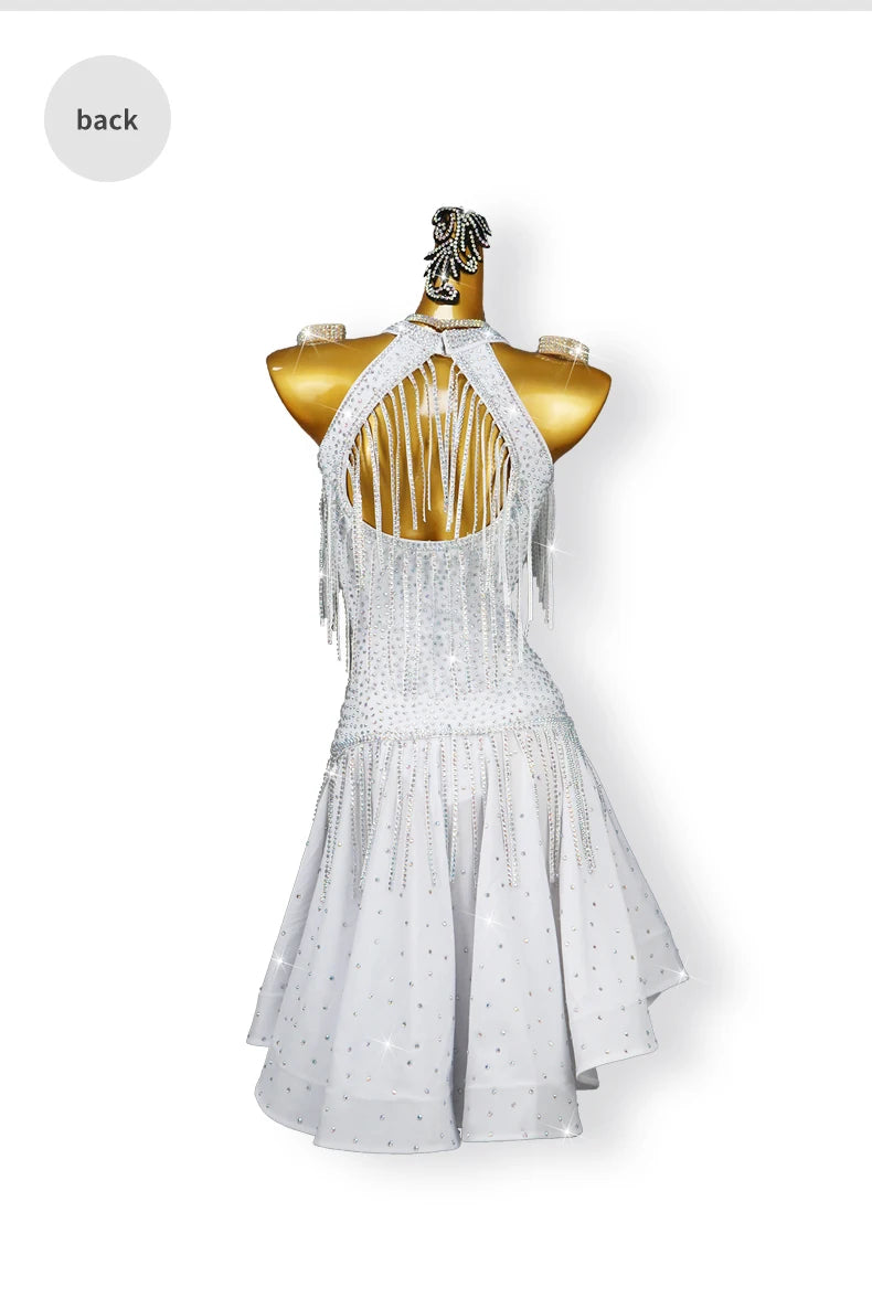 Clothes For Prom Latin Dance Dress Practice Cabaret Womens Costume Sexy Outfits Girls Sports Elegant Party Skirt 2025 Stage Wear