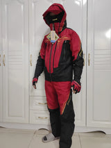 Men's Winter Rock Fishing Clothing Suit, Thick, Warm, Sprint Coat, Overall Pants, Thin, Waterproof, 2-Piece Suit, New, 2024