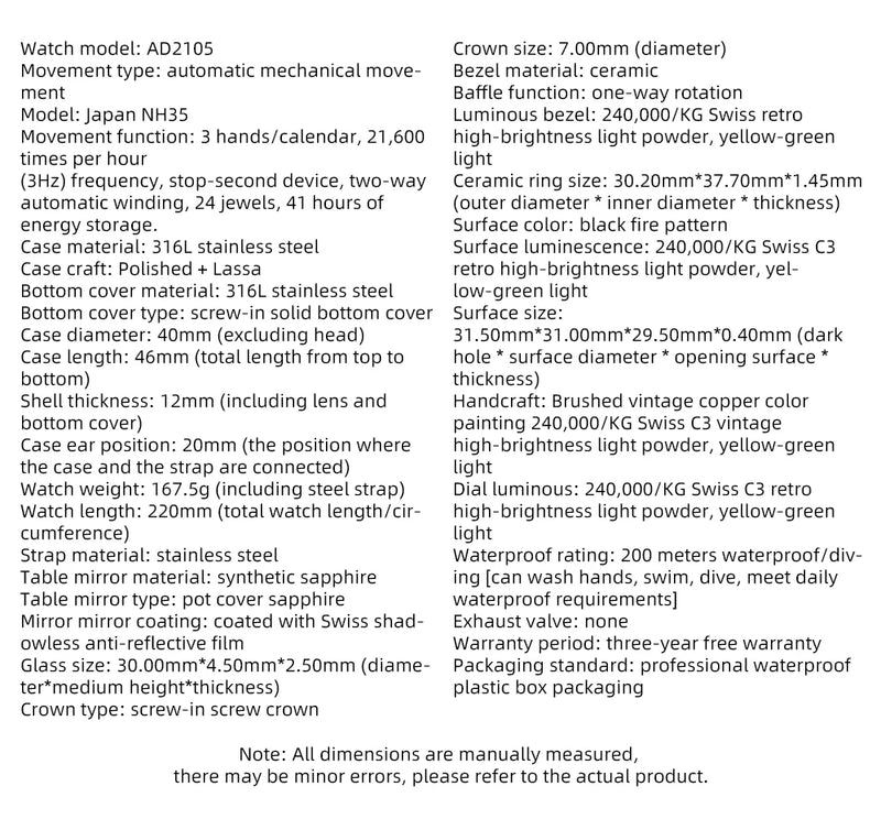 ADDIESDIVE Men's Watches Ceramic bezel Leather/Stainless Steel Sapphire Automatic Mechanical Watch 20ATM Waterproof Reloj Hombre