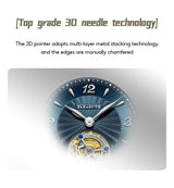 FARASUTE Tourbillon Sports Watch Men Luxury Watch Peacock Tourbillon Movement Sapphire Stainless Steel Waterproof Watch Relogio