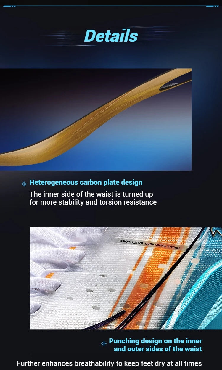 Xtep 160X 6.0 PRO Men's Running Shoes 2024 Champion Racing Carbon Plate Sneakers Professional Marathon 975119110003