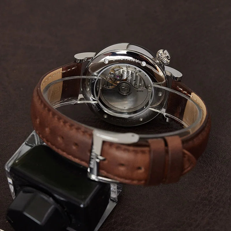 Baltany 2024 New 1935 S6047 Retro Men's Automatic Mechanical Watch Luxury Sapphire Waterproof 5Bar Super Glow C3 releoj hombre w