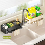 Kitchen Storage Rack Rag Drain Household Sink Sponge Shelf Faucet Dishwasher Sink Multi-function Storage Tool