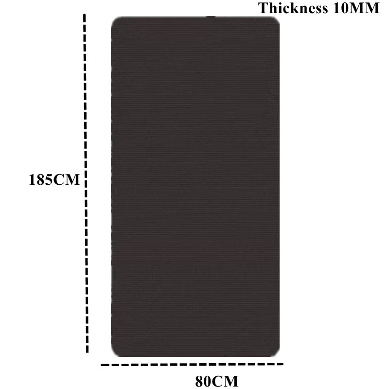 Gym Mat Yoga Pilates and Fitness Mat - Thick Gym Mat Exercise and Sports185cm×90cm×1cm Sound Insulation and Vibration Damping