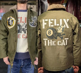 TOYS (Felix) Black "8" US Initial N-1 Navy Model 1943 Deck Clipped Jacket