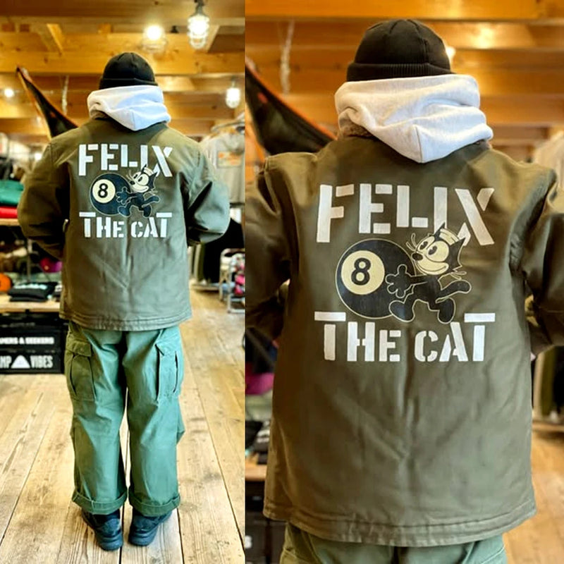 TOYS (Felix) Black "8" US Initial N-1 Navy Model 1943 Deck Clipped Jacket