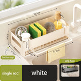 Kitchen Storage Rack Rag Drain Household Sink Sponge Shelf Faucet Dishwasher Sink Multi-function Storage Tool