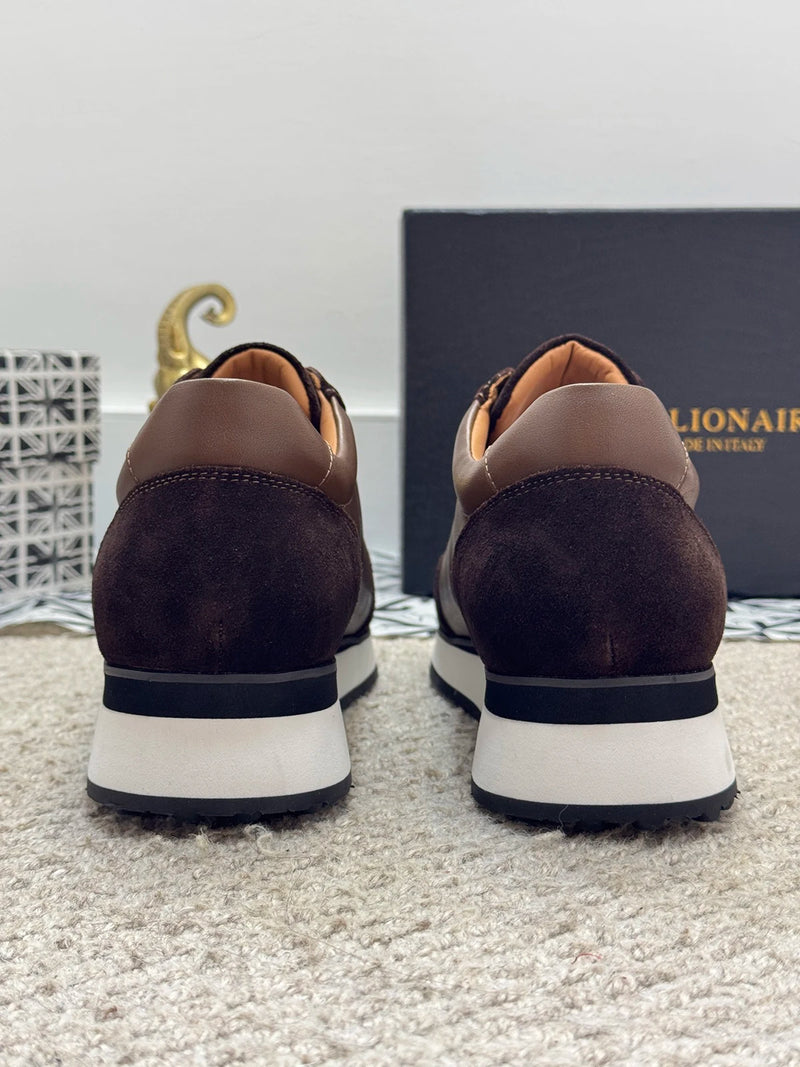 BILLIONAIRE BLSK CPRT Shoes Cowhide 2025 new embroidery fashion quality comfort motion Men‘s European size 39-45 Black Shoes