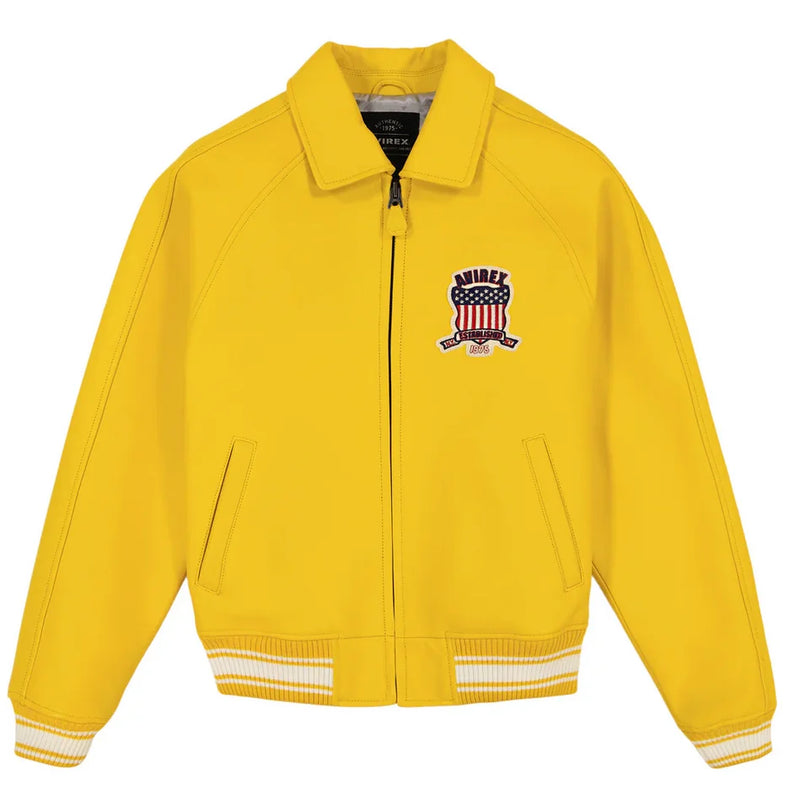 Europe US plus size Men Hip Hop Sheep skin Varsity Jacket Embroidered Diamond Classic Casual Sport genuine leather Coat clothing