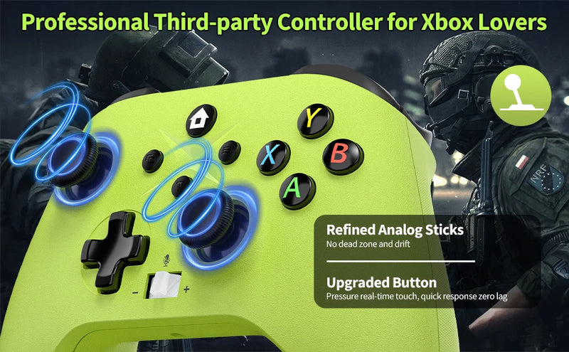 Gaming Controller for Xbox One/Series S/X/PC Console Joystick Wireless 2.4G Remote Control Gamepad supports Windows 7/8/10 Above