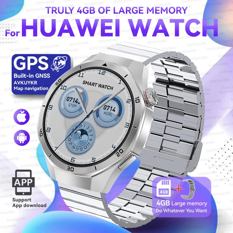 2025New Watch 5 Ultra Smart Watch 4GB Memory GPS Local Music TWS Earphones Fitness Tracker Health Smartwatches For Android iOS