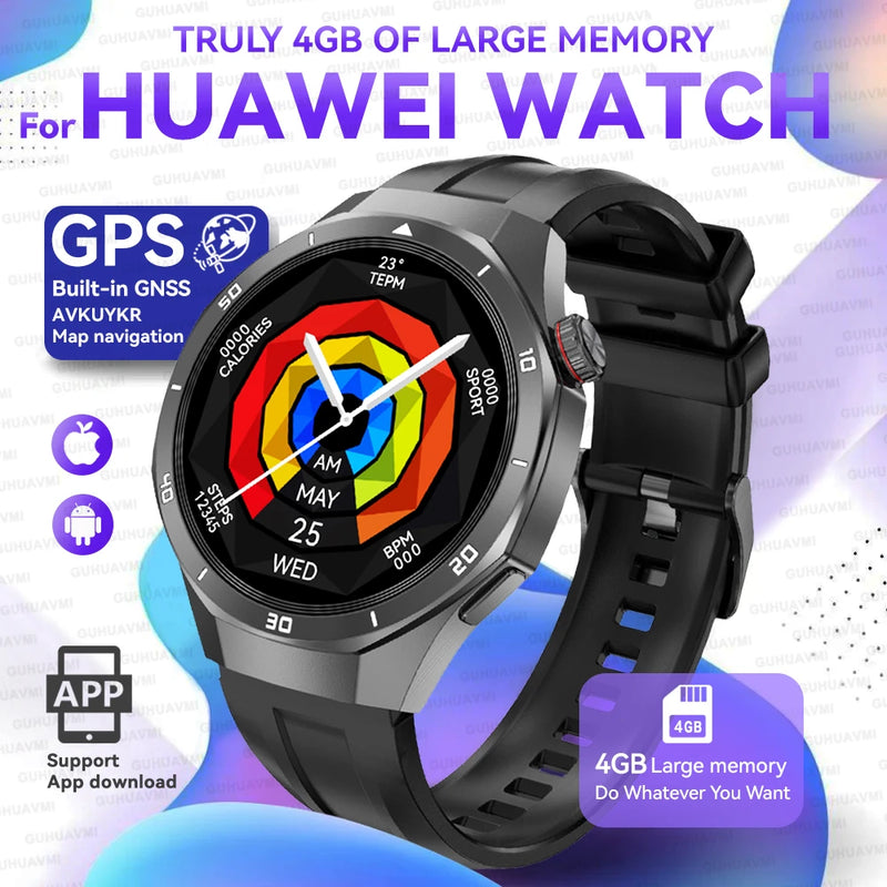 2025New Watch 5 Ultra Smart Watch 4GB Memory GPS Local Music TWS Earphones Fitness Tracker Health Smartwatches For Android iOS