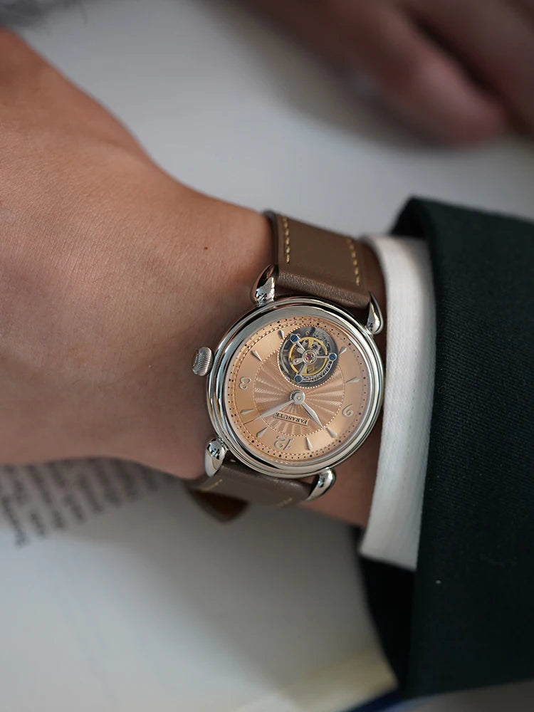 FARASUTE Tourbillon Sports Watch Men Luxury Watch Peacock Tourbillon Movement Sapphire Stainless Steel Waterproof Watch Relogio