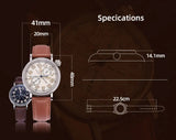 Baltany 2024 New 1935 S6047 Retro Men's Automatic Mechanical Watch Luxury Sapphire Waterproof 5Bar Super Glow C3 releoj hombre w
