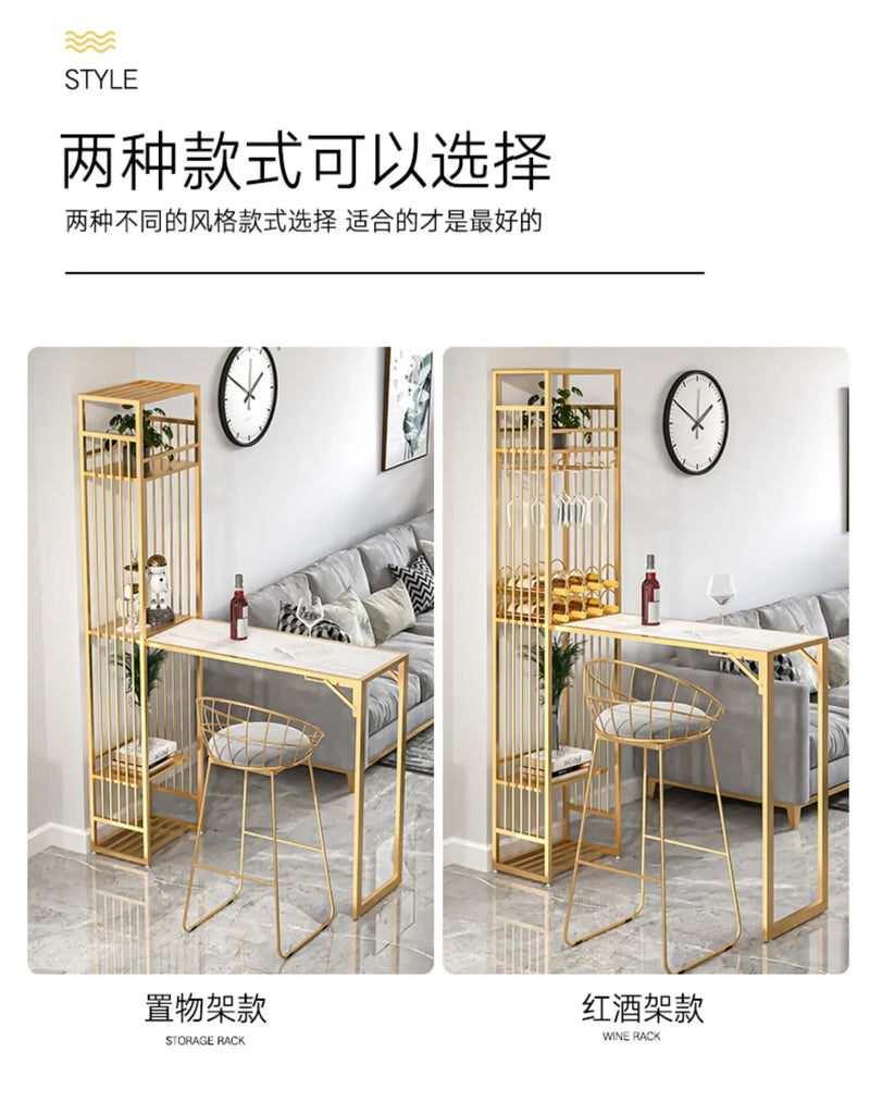 Iron Kitchen Bar Cabinet Industrial Living Room Modern Narrow Ideas Vertical Art Wine Rack Nordic Vitrine European Furniture