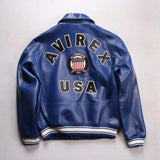 Europe US plus size Men Hip Hop Sheep skin Varsity Jacket Embroidered Diamond Classic Casual Sport genuine leather Coat clothing