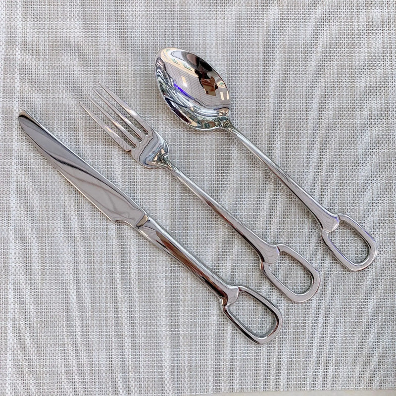 30Pcs Luxury Tableware Set 304 Stainless Steel Knife Fork Spoon Cutlery Set Elegant Dinnerware Set Creativity Hangable Design