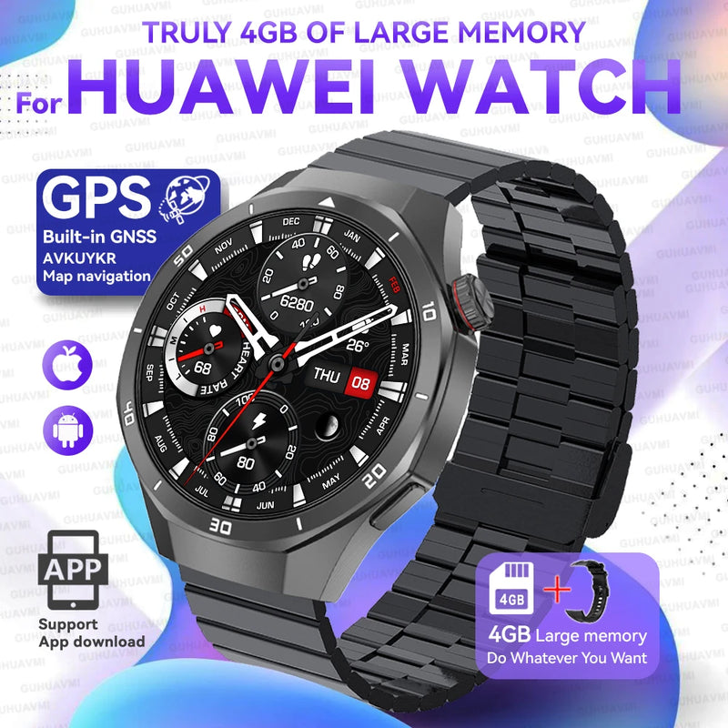 2025New Watch 5 Ultra Smart Watch 4GB Memory GPS Local Music TWS Earphones Fitness Tracker Health Smartwatches For Android iOS